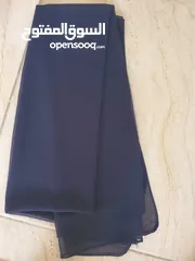  3 فستان سهرة كحلي موديل جديد 2025 قياس l  راقي جدا مع الشيلة Dark navy blue evening dress