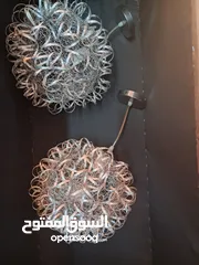  4 ثريات مشبك عدد 2 لون سكني