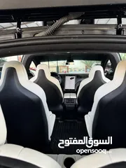  19 Tesla Model X Performance P100D جدا نظيفة سعر حرق