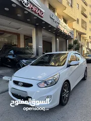  1 هونداي اكسنت 2018 متور 1400 بنزين لون ابيض فحص ممتاز
