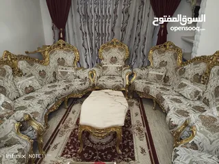  1 طقم كنب مصري فاخر حفر 14مقعد