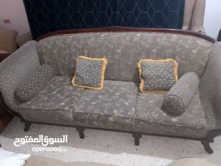  5 طقم كنب مستعمل مع نثريات