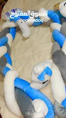  2 تخت بيبي مع تخت وتعليقة واكسسوار