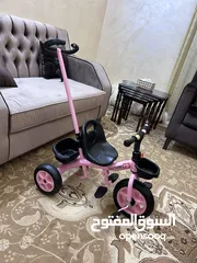 1 بسكليت وسكوتر وخيمة بحالة ممتازة متل الجديد