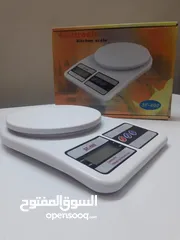  5 ميزان طعام للمطبخ و المنزل والخضار رقمي الكتروني اصلي يقيس من غرام لغايه 10 كيلو للبهارات وزن مقادير