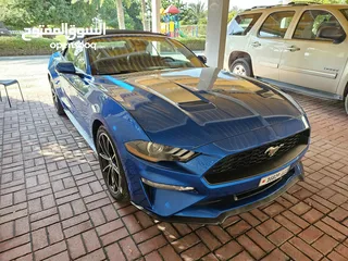  8 Mustang Black Interior, Blue Metalic Body, 2020 - 64 KM convertible