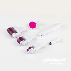  13 ديرما رولر 6 في 1 تيتانيوم و ديرمابن اصلي للعنايه بالبشره derma roller