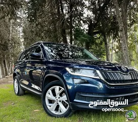  5 سكودا كودياك 2017 مفلل مع بانوراما ودفع رباعي ترخيص وتامين شامل ساري للبيع او البدل