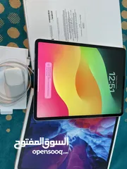  2 ايباد ابل برو 12.9 انش 256 قيقا خط شريحة نظيف جدا مع  الاغراض كاملة ما فيه ولا زلغ مع كرتون وكفر