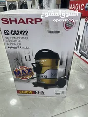  3 مكنسه شارب 2400 واط مع هديه سخان بسعر حرق