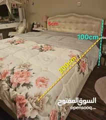  2 سرير بقياس queen size مع المرتبه (الدوشق) قياس 152×200