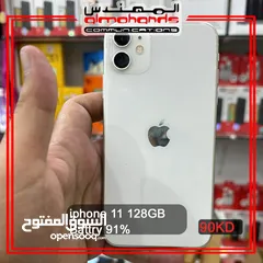  1 ايفون 11  128 جيجا 91‎%‎