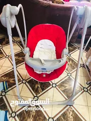  4 مرجيحة chicco شغالة بحاجة لغطاء البكريه نطنيطة شغاله بحالة ممتازة نوعة فيشر برايز اوروبي سرير هزاز