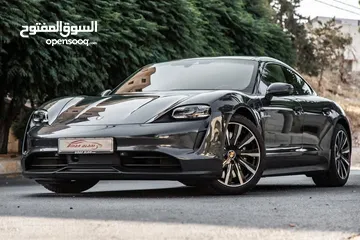  1 Porsche Taycan 4S Awd 2021  كهربائية بالكامل  Full electric   السيارة وارد المانيا