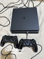  1 بلاستيشن سليم مع كرتونته