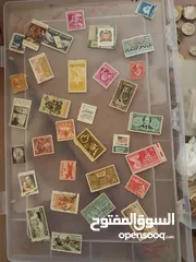  6 عملة ورقية و معدنية و مجموعة طوابع