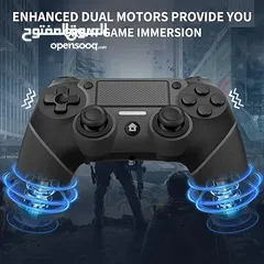  3 يد العاب جيمنغ ايد بلايستيشن 4 لون أسود و أبيض و أزرق و أحمر  Controller Playstation Gamepad PS4