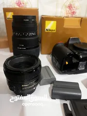  12 كاميرا نيكون 750d مع ملحقاتها 