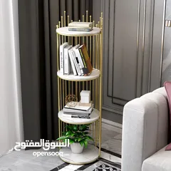  8 رف ملكي بخشب مطلي رخامي – لمسة فخامة ملوكية لبيتك  تصميم فااااخر من خشب مطلي رخامي أبيض 4 طوابق