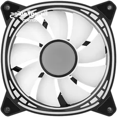  7 Huntkey GX120 ARGB Arctic Circle PC Gaming Fan 120mm 1200RPM مروحة تبريد مع اضاءة
