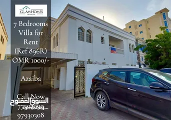  1 7 Bedrooms Villa for Rent in Azaiba REF:896R