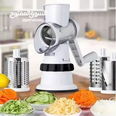  2 قطّاعة الخضار متعددة الوظائف 3 في 1، الحل المثالي لكل مطبخ! تقطيع، بشر، وفرم بثواني