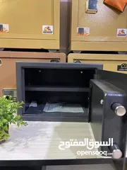  6 خزنة مكتبية من بصمه وباور بانك خارجي وباور بلحفظ الاموال و الأوراق الهامه خزنة فولاذية