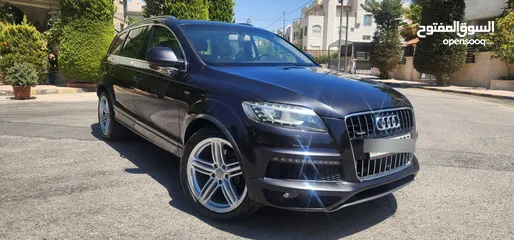  5 كاش أو اقساط من المالك AUDI Q7 2013 SLINE ممشى قليل 3.0cc سوبر تشارج فل كامل أعلى صنف فحص كامل