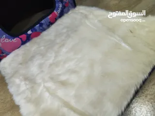  6 بيت قطط عائلي: بيت قطط فاخر يتسع للأم وأطفالها! مصنوع من أجود أنواع الصوف، سهل التنظيف من الداخل،