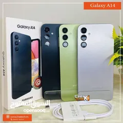  1 مستعمل اخو الجديد Samsung A14 رام  8 جيجا 64 و  128 اغراضة والكرتونة الأصلية متوفر توصيل