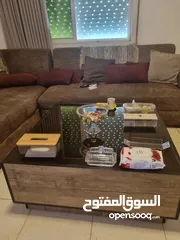  3 اثاث منزل خزانة احذية وطاولة وسط وطاولة سي دي