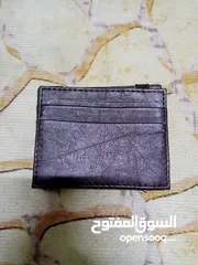  1 محفظة جلدية فاخرة وانيقة Massimo Dutti ماسيمو دوتي قابلة للطي لسحرية مصنوعة من الجلد الأصلي الطبيعي