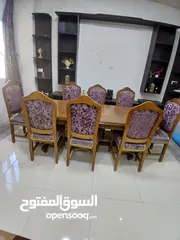  3 طاولة سفره  240 عرض متر 8 كراسي ازان صولد تفصيل كلفني 1200