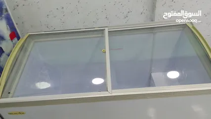 6 فريزر بطح بحال وكاله عندي  130 سم موفر للطاقه