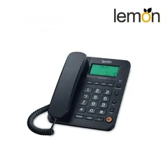  1 Lemon land line phone PA01 ليمون هاتف ارضي اسود