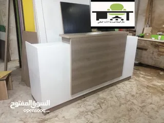  25 كاونتر استقبال فاخر _ ريسبشن مع إضاءة  للبيع من المصنع بسعر الجملة شامل التوصيل عمان زرقاء