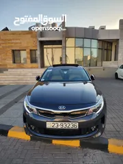  1 كيا اوبتما 2018 هايبرد اعلى اضافات جميع الضافات بلوراما جلد بحالة الشركة