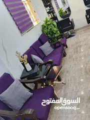  1 طقم كنب مورس لون النهدي الموف