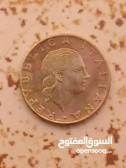  1 عملة ايطاليا قديمة للبيع