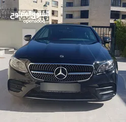  6 مرسيدس Convertible  E200 AMG لون اسود موديل 2018 وارد الوكاله بحاله ممتازة-بنزين