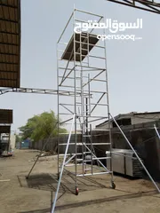  7 Aluminum scaffolding and ladders