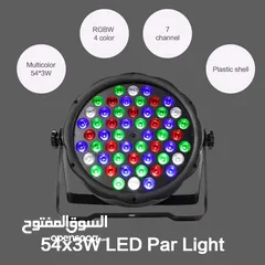  7 اضاءة حفالات ومناسبات (باركان) 54X3w Led Par Can Stage Light