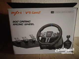  5 ps3 + ps4 +pcxbox ستيرنج جيمنج لاجهزة جير عادي  PXN V9 Gen2 racing wheel