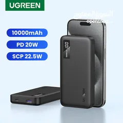  11 بوربانك يوجرين اصلي شحن سريع مع شاشه UGREEN USB-C Power Bank (10,000 mAh)
