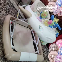  1 أغراض أطفال للبيع  عربية مشايه سرير كرسي سيارة زحليقه والعاب
