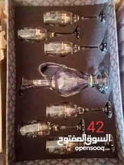  12 اطقم شربات وأطقم كوبيات 12 قطعه