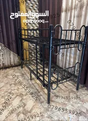  14 تخت مفرد  تخت طابقين وفرشات