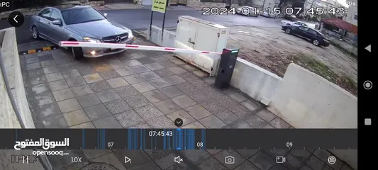  6 حاجز مقص باب كراج كهربائي للسيارات يعمل بالكاميرا Barrier with camera