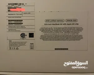  4 13.6" MacBook Air With Apple M2 Chip - 8GB - 256GB SSD - 100% Battery Capacity - تم تخفيض السعر