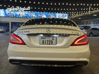  22 مرسيدس  بينز  CLS 550 AMG V8   2014  وارد أوراق جمارك  لون أبيض مميز  بيج من الداخل كاملة الموصفات